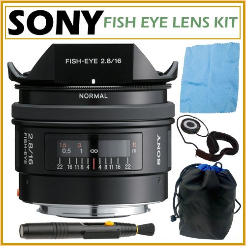 Sony Alpha SAL-16F28 16mm f/2.8 Fisheye Lens for Sony Alpha Digital SLR Cameras + Lens Accessory Kit ( Sony Len ) รูปที่ 1