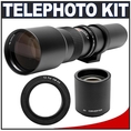 Phoenix 500mm Telephoto Lens with 2x Teleconverter (=1000mm) for Panasonic / Olympus E-5, E-30, E-3, Evolt E-420, E-450, E-520, E-620 Digital SLR Cameras ( Phoenix Lens )