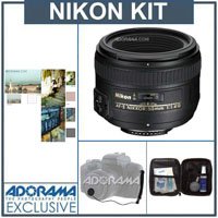 Nikon 50mm f/1.4G AF-S AF Nikkor Lens - with 5 Year U.S.A. Warranty Tiffen 58mm Photo Essentials Filter Kit, Lens Cap Leash, Professional Lens Cleaning Kit ( Nikon Lens ) รูปที่ 1