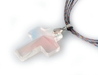 รูปย่อ Crystal Cross Pendant with 6 Strings Rainbow Color Nylon Necklace รูปที่2