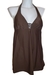 รูปย่อ Swimsuit Womens Beach Bay Swimdress Swimsuit, Long Tankini Swimwear, Halter, Brown, Size 10-18 (Type one Piece) รูปที่1