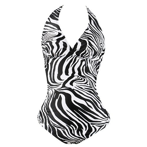 Swimsuit Monokini Swimsuit Zebra Print (Type one Piece) รูปที่ 1