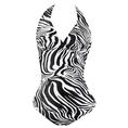 Swimsuit Monokini Swimsuit Zebra Print (Type one Piece)