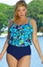 รูปย่อ Swimsuit Bust Enhancing Blooms Gone Wild Triple Tier Plus Size Swimwear by Penbrooke® - Women's Swimsuit Plus Size Swimsuits (Type one Piece) รูปที่4