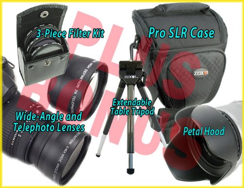 8-pc Accessory Kit for SONY Alpha and 18-55mm or 18-70mm Lens +BONUS ( CameraWorks NW Lens ) รูปที่ 1