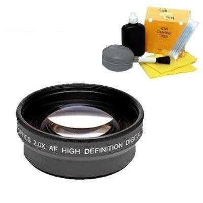 2x Digital Telephoto Professional Series Lens + DIGI TECH Professional 5 Piece Cleaning Kit For The Kodak Easyshare Z650 Z740 Z710 ZD710 Digital Cameras ( Digi Lens ) รูปที่ 1