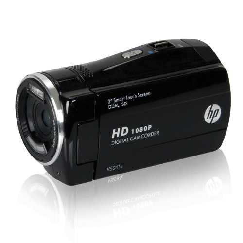 HP V5061u 1080p Digital Camcorder with 3-Inch Touchscreen LCD (Black) ( HD Camcorder ) รูปที่ 1