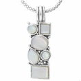 Sterling Silver Genuine Mother of Pearl Mosaic Pendant