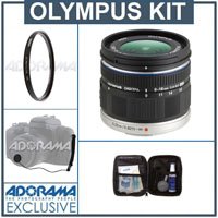 Olympus Micro Zuiko Digital 9-18mm f/4.0-5.6 Zoom Lens Kit Black. for EP Series PEN Digital Cameras, with Tiffen 52mm UV Filter, Lens Cap Leash, Professional Lens Cleaning Kit ( Olympus Lens ) รูปที่ 1