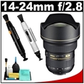 Nikon 14-24mm f/2.8G ED AF-S Zoom-Nikkor Lens + Nikon Lens Cleaning System - for Nikon D3, D300, D60, D5000, D90, D7000, D40 D300s, D3000 & D3100 Digital SLR Cameras ( Nikon Lens )