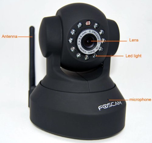 Foscam FI8918W Wireless IP camera/Wired Pan- Black NEWEST MODEL (replaces the FI8908W) ( CCTV ) รูปที่ 3