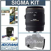 Sigma 70mm f/2.8 EX DG AF Macro Lens for Sigma Cameras Kit, with Tiffen 62mm Photo Essentials Filter Kit, Lens Cap Leash, Professional Lens Cleaning Kit ( Sigma Lens ) รูปที่ 1