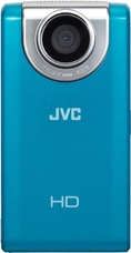 JVC Picsio GC-FM-2 Pocket Video Camera (Blue) NEWEST VERSION ( HD Camcorder )