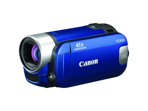 Canon FS300 Flash Memory Camcorder w/41x Advanced Zoom (Blue) ( HD Camcorder ) รูปที่ 3