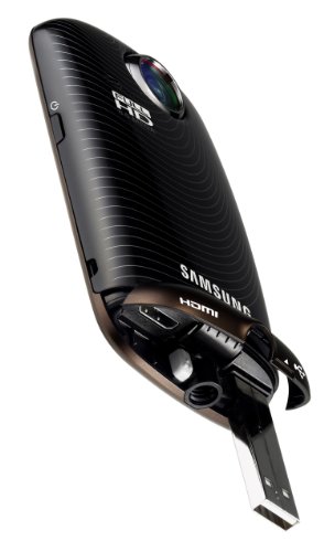 Samsung HMX-E10 1080P Pocket Camcorder with 270-Degree Swivel Lens (Black) ( HD Camcorder ) รูปที่ 5