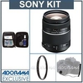 Sony DT 28-75mm f/2.8 Wide-Angle Zoom Lens Kit, for (Alpha) DSLR Camera with Tiffen 67mm UV Filter, Lens Cap Leash, Professional Lens Cleaning Kit ( Sony Lens )
