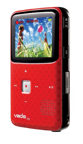 Creative Labs Vado VF0624-RD HD Pocket Video Camcorder 3rd Generation, 120 Minutes (Red) - NEWEST MODEL ( Creative Labs HD Camcorder ) รูปที่ 3