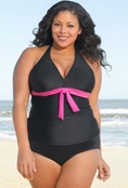 Swimsuit Enticing Sweet Thing Plus Size Halter Tankini by Beach Belle® - Plus Size Swimsuit Plus Size Swimsuits (Type one Piece)