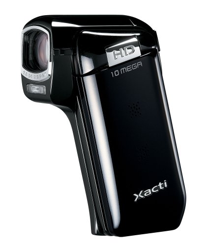 Sanyo Xacti CG10 Dual Camera HD Flash Memory Camcorder with 5x Optical Zoom (Black) ( HD Camcorder ) รูปที่ 1