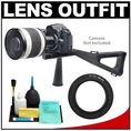 Rokinon 500mm Multi-Coated Mirror Lens with 2x Teleconverter (=1000mm) + Stedi-Stock Shoulder Brace Kit for Panasonic / Olympus E-5, E-30, E-3, Evolt E-420, E-450, E-520, E-620 Digital SLR Cameras ( Rokinon Lens )