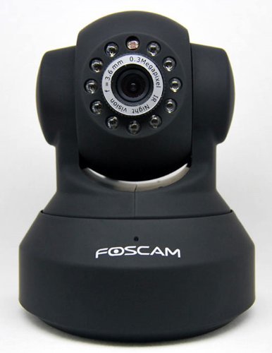Foscam FI8918W Wireless/Wired Pan & Tilt IP Camera,Apple Mac and Windows compatible, 8 Meter Night Vision,3.6mm Lens (67° Viewing Angle),NEWEST MODEL (replaces the FI8908W),Color - Black ( CCTV ) รูปที่ 1