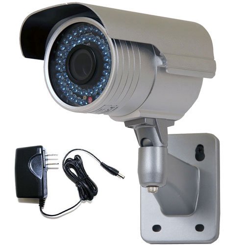 VideoSecu High Resolution 54 infrared IR Leds Day Night Vision Weatherproof Wide View Angle Color CCD Security Camera Build-in 3.5-8mm Zoom Focus WA2 ( CCTV ) รูปที่ 1