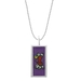 รูปย่อ Sterling Silver Rectangle Reversible Picture Frame "Live Laugh Love" Pendant, 18" รูปที่1