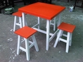 โต๊ะไม้ ขายโต๊ะไม้1ตัวพร้อมเก้าอี้ไม้4ตัว ราคา 650 บาท ราคาถูกแบบนี้ ไม่มีที่ไหนอีกแล้ว