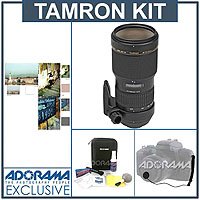 Tamron 70 - 200mm f/2.8 DI LD (IF) Macro Canon Af EOS Mount Lens Kit, - USA Warranty - with Tiffen 77mm Photo Essentials Filter Kit, Lens Cap Leash, Professional Lens Cleaning Kit, ( Tamron Lens ) รูปที่ 1