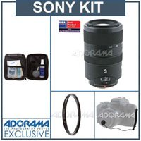 Sony 70 - 300mm f/4.5 - 5.6 Telephoto Digital SLR 0.25x Zoom Lens Kit, Super Sonic Wave Motor, with Tiffen 62mm UV Filter, Lens Cap Leash, Professional Lens Cleaning Kit ( Sony Lens ) รูปที่ 1
