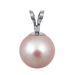 รูปย่อ 6-6.5mm Pink Freshwater Pearl Pendant Round "AAA" 14K White Gold 18" รูปที่1