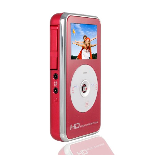 MoviePix DV-20 720P HD Pocket Digital Video Camcorder (Red) ( HD Camcorder ) รูปที่ 5
