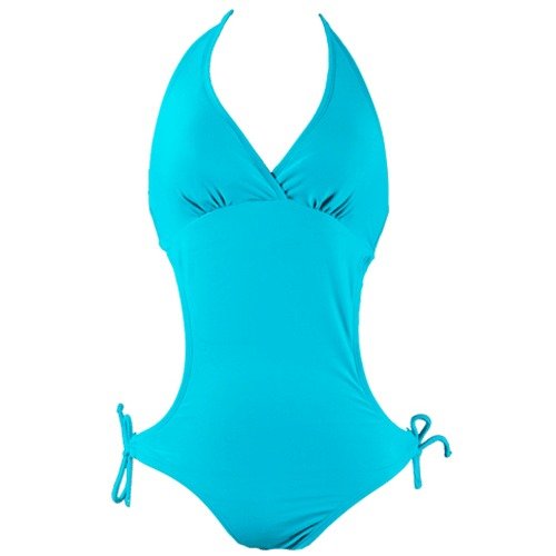 Swimsuit Monokini Swimsuit Turquoise (Type one Piece) รูปที่ 1