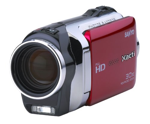 Sanyo VPC-SH1R High Definition Camcorder and 10 Megapixel Camera (Red) ( HD Camcorder ) รูปที่ 1