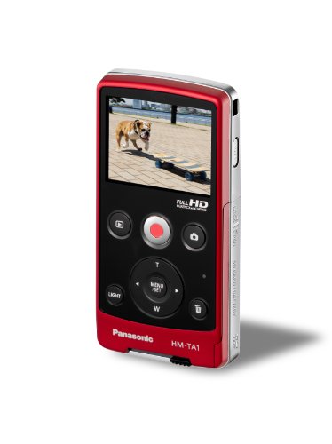Panasonic TA-1 Ultrathin HD Pocket Camcorder Enabled with Skype and iFrame (Red) ( Panasonic HD Camcorder ) รูปที่ 5
