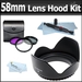 รูปย่อ Pro 58mm Hard Lens Hood & 3 Piece (UV/FLD/CPL) Glass Filter Set for Olympus Zuiko 14-42mm, 14-45mm Lens (with E-3, E-30, Evolt E-520, E-620, E-420, E-450 Digital SLR Camera) + Lens Pen Cleaning Kit + BP MicroFiber Cleaning Cloth ( Zeikos Lens ) รูปที่1