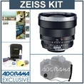 Zeiss 85mm f/1.4 Planar T* ZF.2 Manual Focus Lens Kit, for Nikon F (AI-S) Bayonet SLR System. with Tiffen 72mm Photo Essentials Filter Kit, Lens Cap Leash, Professional Lens Cleaning Kit, ( Zeiss Lens )