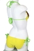 รูปย่อ Swimsuit Yellow Triangle Top & Tie Side Bottom Sequins Monokini Bathing Suit (Type one Piece) รูปที่5