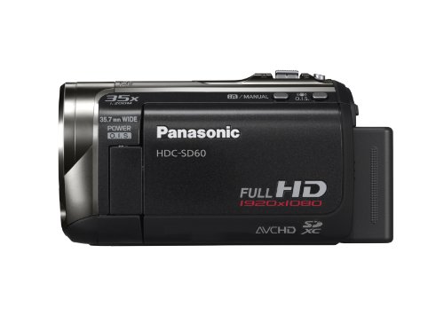 Panasonic HDC-SD60K SD Based Hi-Def Camcorder with 35X Intelligent Zoom (Black) ( HD Camcorder ) รูปที่ 1