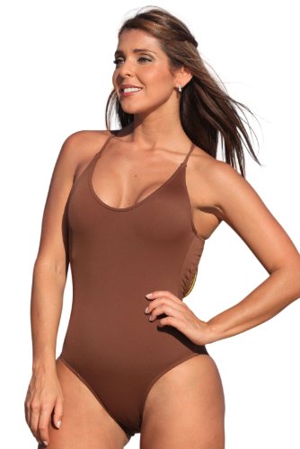 Swimsuit UjENA Chocolate Dip 1-PC Swimsuit in 2 Colors (Type one Piece) รูปที่ 1