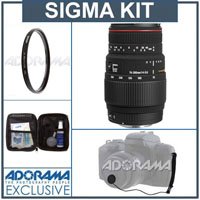 Sigma 70-300mm f/4-5.6 APO DG Macro Tele Zoom Lens Kit, for the Maxxum & Sony Alpha Mount, with Tiffen 58mm UV Filter, Lens Cap Leash, Professional Lens Cleaning Kit ( Sigma Lens ) รูปที่ 1