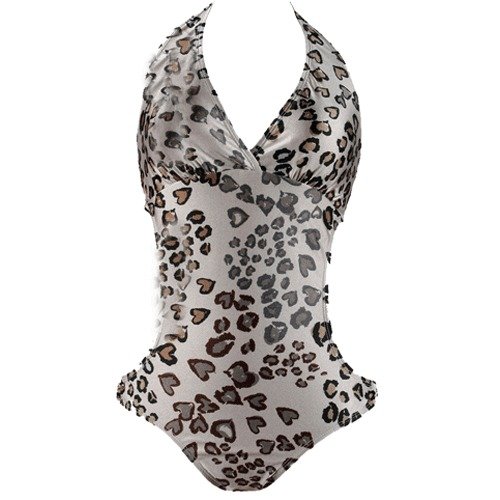 Swimsuit Monokini Swimsuit Wild Cat Leopard Print (Type one Piece) รูปที่ 1