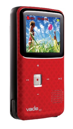 Creative Labs Vado VF0624-RD HD Pocket Video Camcorder 3rd Generation, 120 Minutes (Red) - NEWEST MODEL ( Creative Labs HD Camcorder ) รูปที่ 4