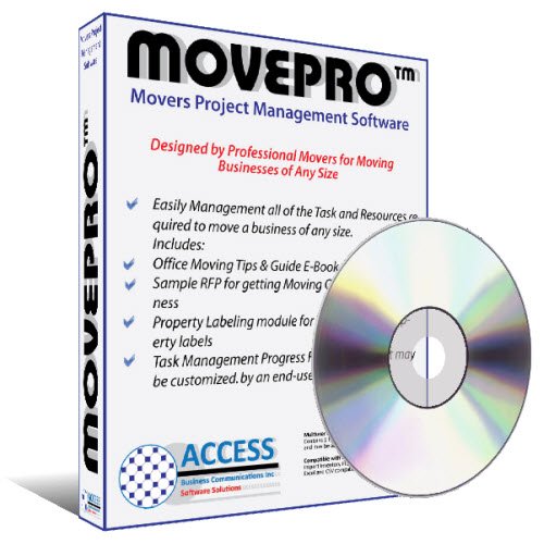 MovePro: Business and Office Movers Project Manager. Includes e-Book Office Moving Tips and Guide, Amazon SKU 9G-0UPR-QTOU  [Pc CD-ROM] รูปที่ 1