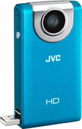 JVC Picsio GC-FM-2 Pocket Video Camera (Blue) NEWEST VERSION ( HD Camcorder ) รูปที่ 4