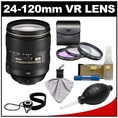 Nikon 24-120mm f/4 G VR AF-S ED Zoom-Nikkor Lens with 3-Piece Filter Set + Cleaning Accessory Kit for D3s, D3x, D3, D7000, D300s, D90, D5000, D3100, D3000 Digital SLR Cameras ( Nikon Lens )