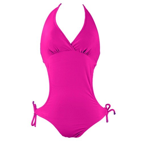 Swimsuit Monokini Swimsuit Pink (Type one Piece) รูปที่ 1