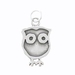 รูปย่อ Cute Reversible (Double Sided) HOOTIE THE OWL Pendant in Sterling Silver, #7974 รูปที่2