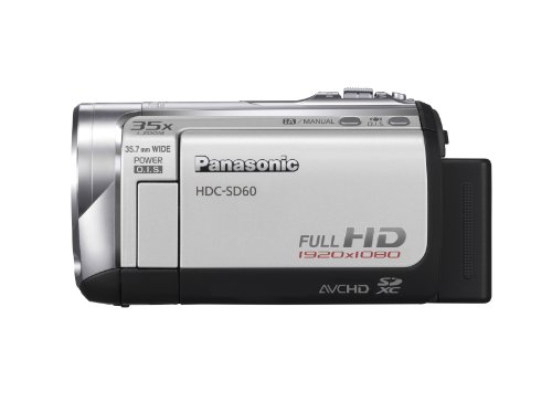 Panasonic HDC-SD60S SD Based Hi-Def Camcorder with 35X Intelligent Zoom (Silver) ( HD Camcorder ) รูปที่ 1