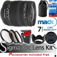Sigma 18-50mm F2.8-4.5 DC OS HSM Lens for Nikon D1, D1H, D1X, D2X, D2Xs, D2H, D2Hs, D3, D3X Cameras. FREE 7pc Bundle Includes: 7 Year Warranty + 4pc Filter Set (3 Filters - UV, Polarizer, Fluorescent - with Case) + Lens Hood + Lens Pouch + Front and Rear Lens Cap + Lens Cap Keeper (Leash) + 2pc Advanced Microfiber Cleaning Kit. ( Sigma Lens )